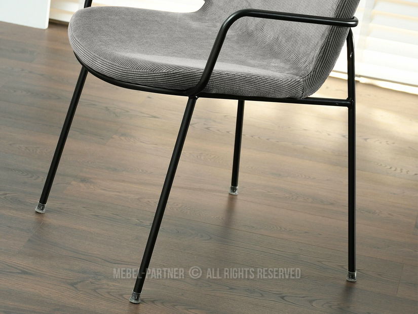 Stolička Ulrika (sivá + čierna)