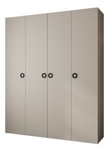 Dulap de haine 200 cm Carmela 50-1 (Cașmir + Negru)