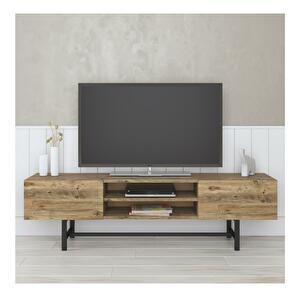 TV asztal/szekrény Bisate (dió + fekete) 