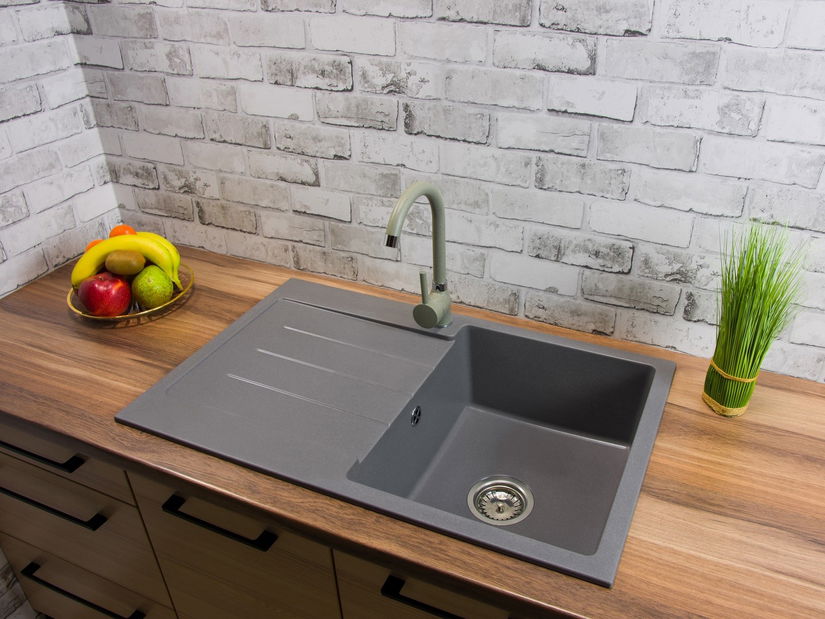 Mosogató Ruxom (szürke) (csaplyuk nélküll) (B)