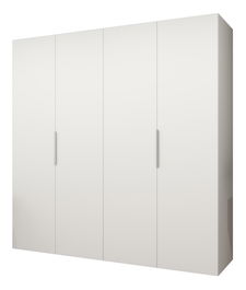 Šatníková skriňa 200 cm Mirabella 1 (biela + kašmír)