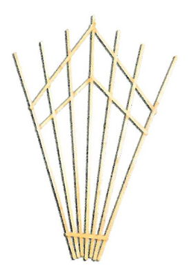 Záhradná mriežka na stenu MO223