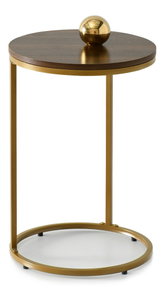 Măsuță de cafea Corden (nuc + auriu)