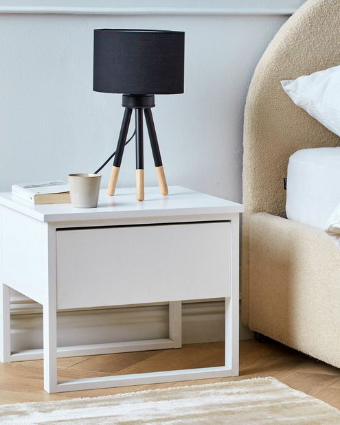 Asztali lámpa TARON (PC szövet) (fekete)