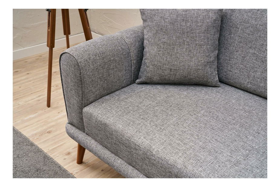 Pohovka trojsedačka Sorenella (sivá + orech)