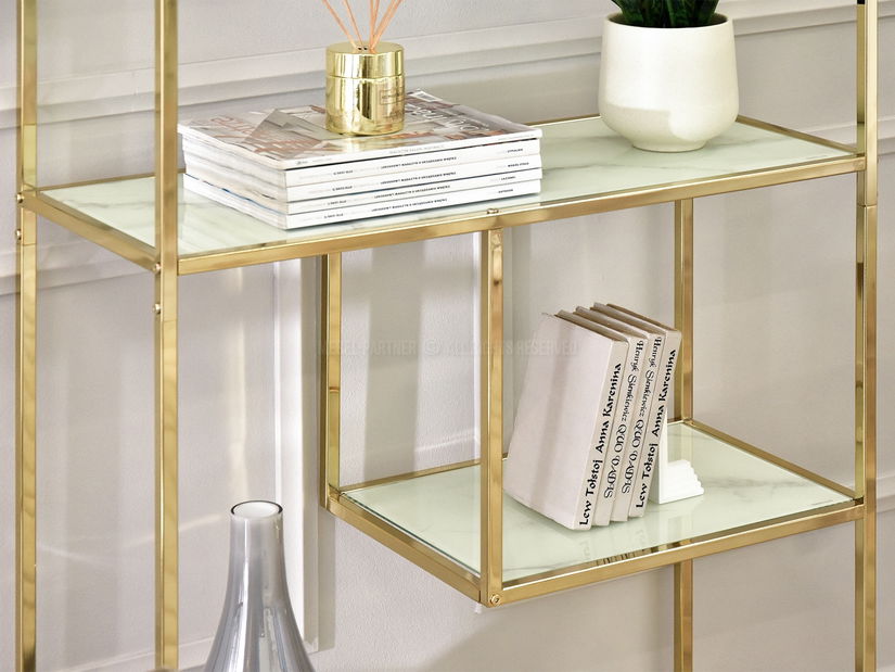 Raft Crips (marmură albă + auriu)