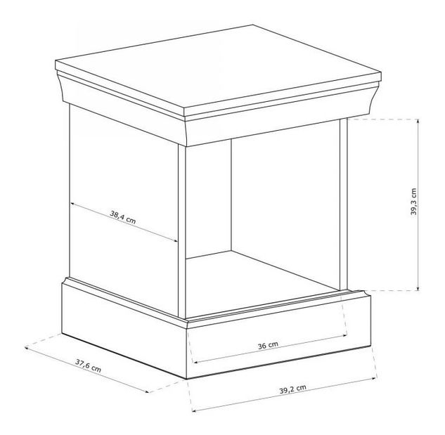 Nočný stolík Atena 07 (craft zlatý)