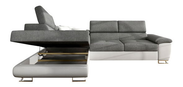 Sarokkanapé garnitúra Alphard (krémszín)