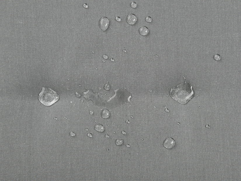 Záhradná jedálenská sada Mali (svetlé drevo) (sivé podsedáky)