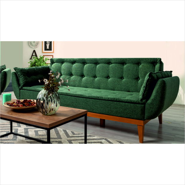 Garnitura za sjedenje 3+1 Fanny (zelena)