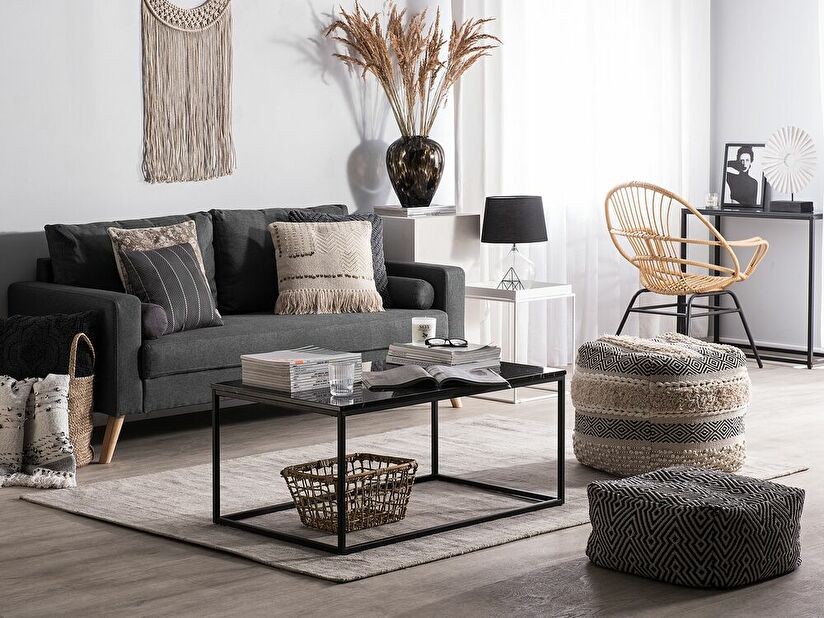 Sofa dvosjed Kolding (tamno siva)