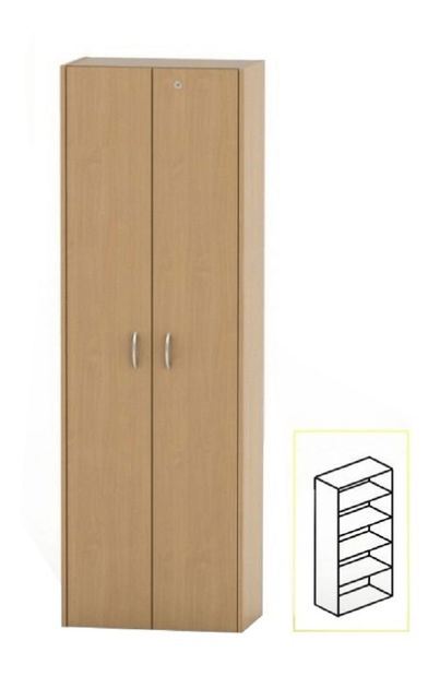 Polcos szekrény Asista AS 007 bükk
