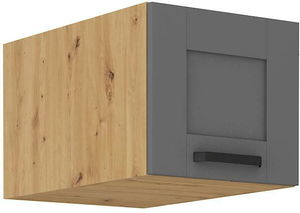 Dulap superior de bucătărie Lucid 40 NAGU-36 1F (Cadru: stejar artisan + front: mdf dustgrey)