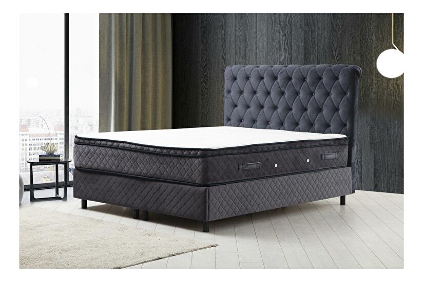 Boxspring posteľ Sotima (antracit)