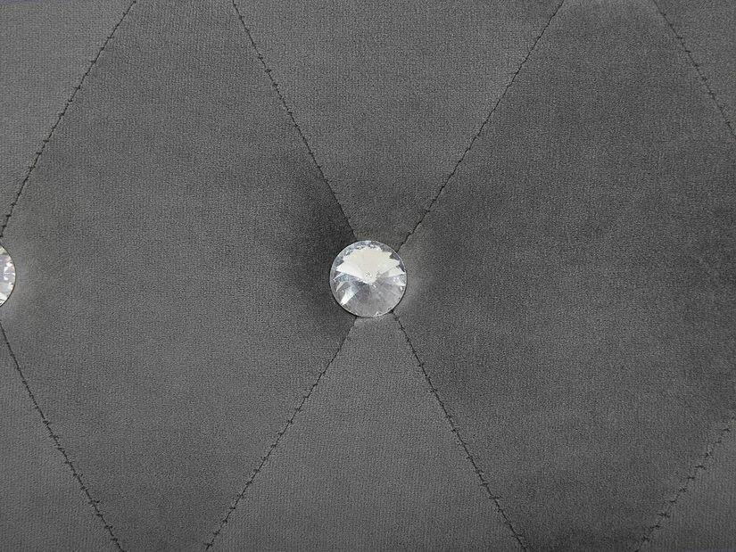 Manželská posteľ 180 cm MATH (s roštom) (tmavosivá)