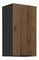 Dulap superior de bucătărie Monzesa 40 G 72 1F (nuc okapi + negru) 