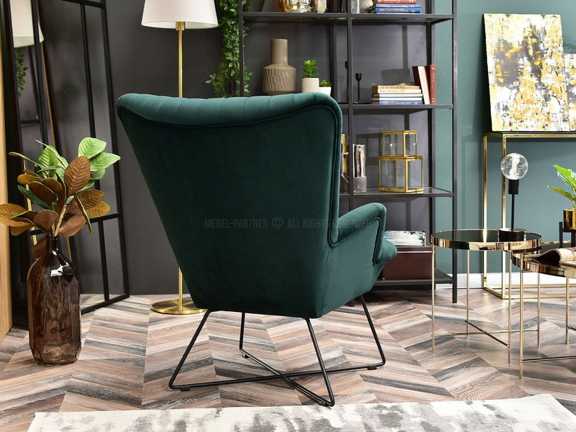 Fotoliu relax Nuttshell (verde + negru)