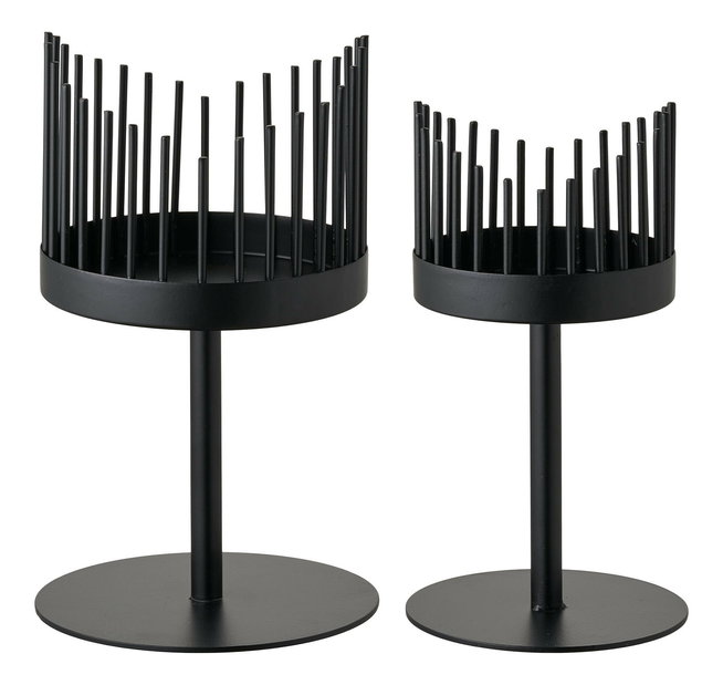 Svietnik 2 ks Csaloria 7 (čierna)