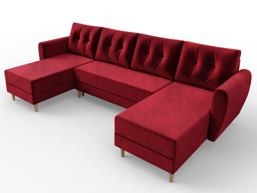 Colțar în formă de U Paladio (bordo) (S)