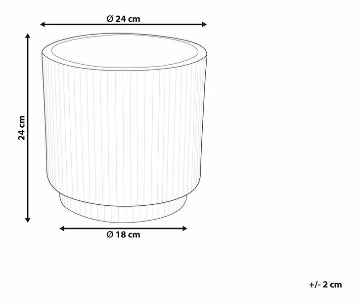 Virágtartó ⌀ 24 cm Dary (zöld)