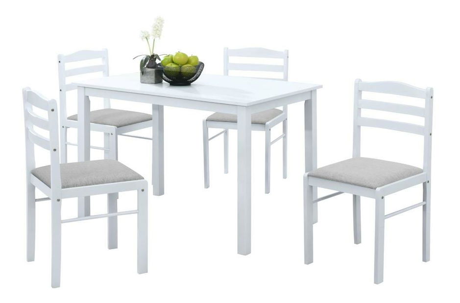 Jedálenský set Sesiones (biela + béžovosivá) (pre 4 osoby)