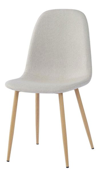 Jedálenská stolička Laga (krémová + buk) 