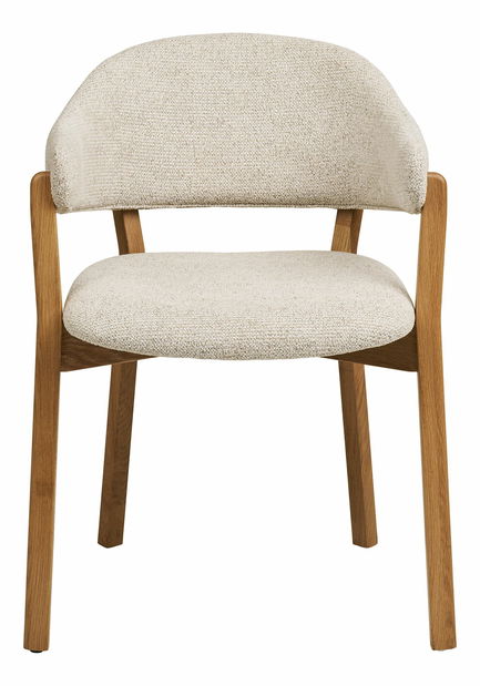 Jedálenská stolička Delina 2 (prírodná + béžová)