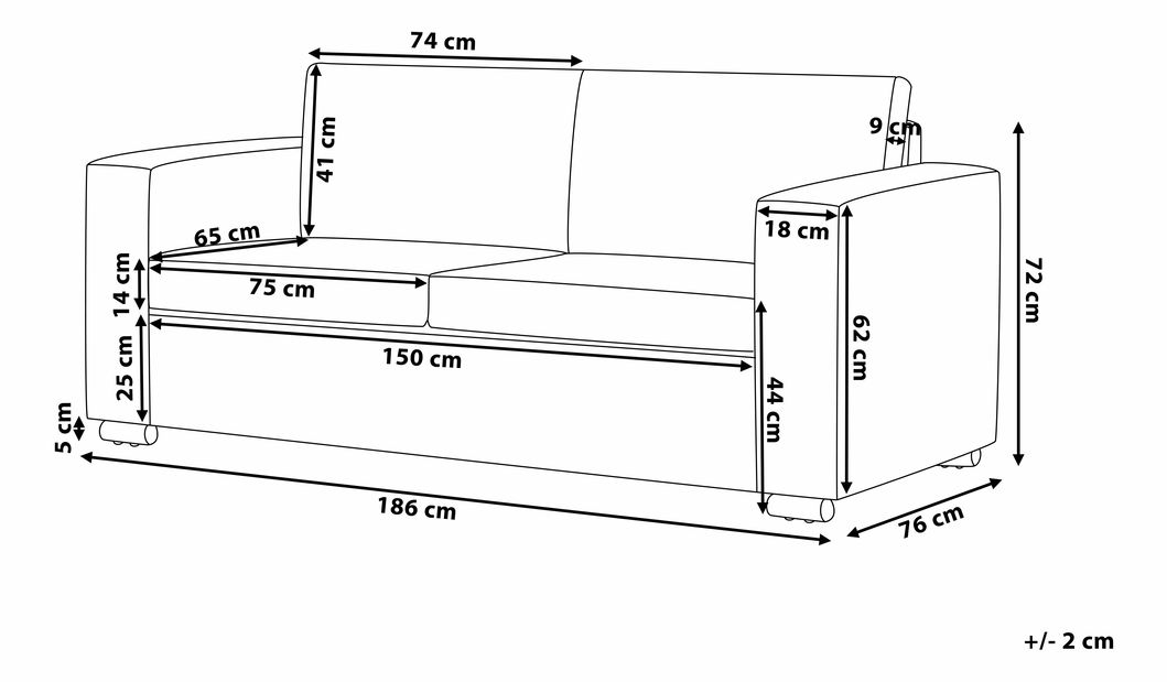 Set canapele Heinola (alb)