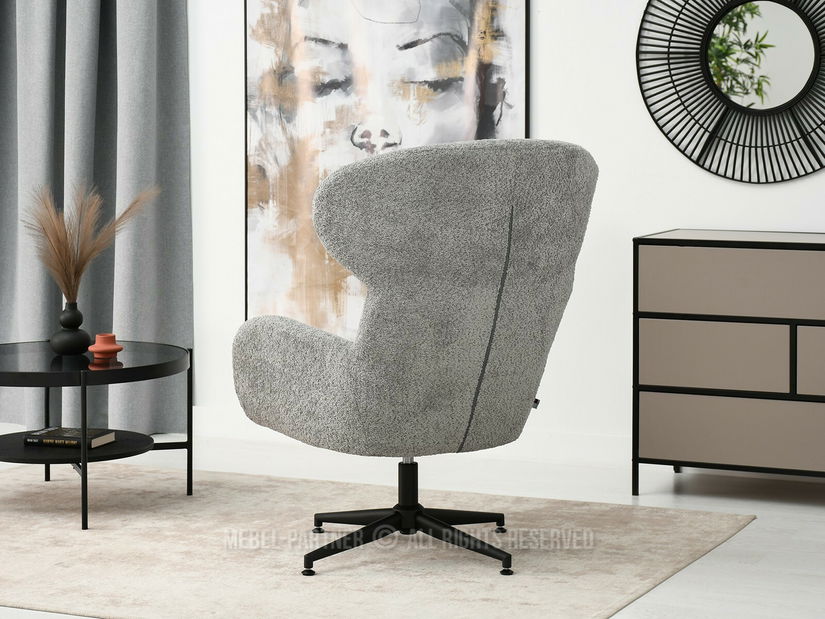 Fotelja Trudy (siva + crna)