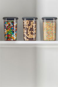 Set posuda za pohranu hrane (3 kom.) Boxy 312 (antracit)