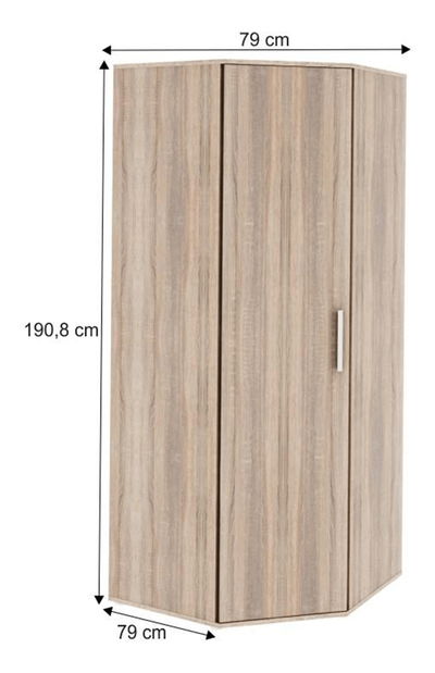 Dulap cu rafturi de colț Gleo Typ 15