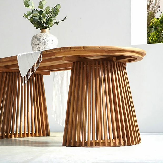 Záhradný stôl Borlena (prírodná)