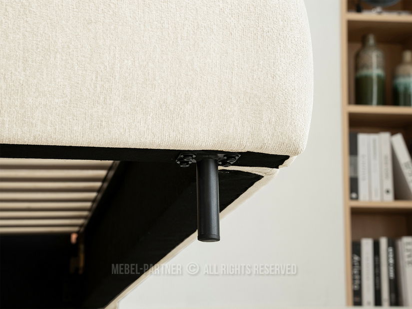 Bračni krevet 180 cm Asesora 180 (krem + crna)