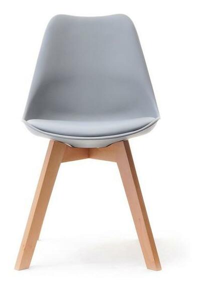 Scaun Large Wood (gri + fag)