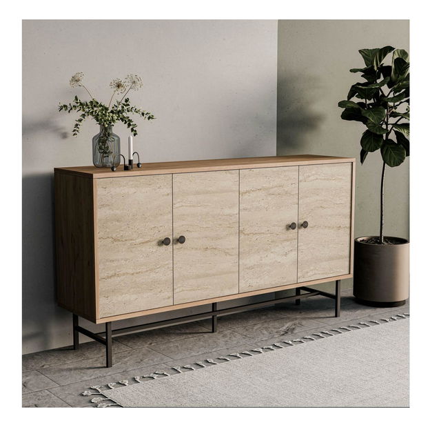 Szekrény Diamon (tölgyfa travertin)