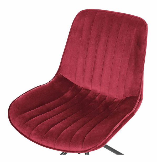 Set 2 buc scaune de sufragerie Navza (roșu)