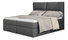 Bračni krevet Boxspring 160 cm Amebra (svijetlo siva) (s madracima i prostorom za odlaganje)