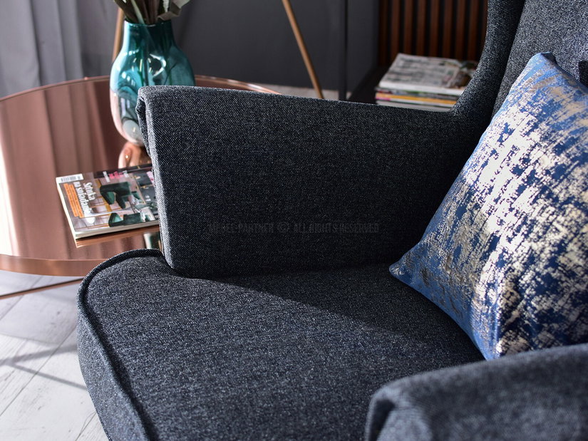 Relaxačné kreslo Margis (sivá + čierna)