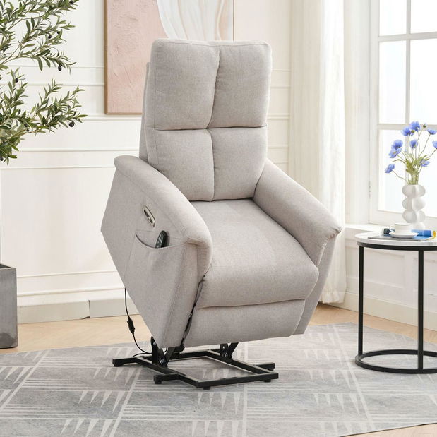 Pozícionáló fotel Tesalureza (krém)