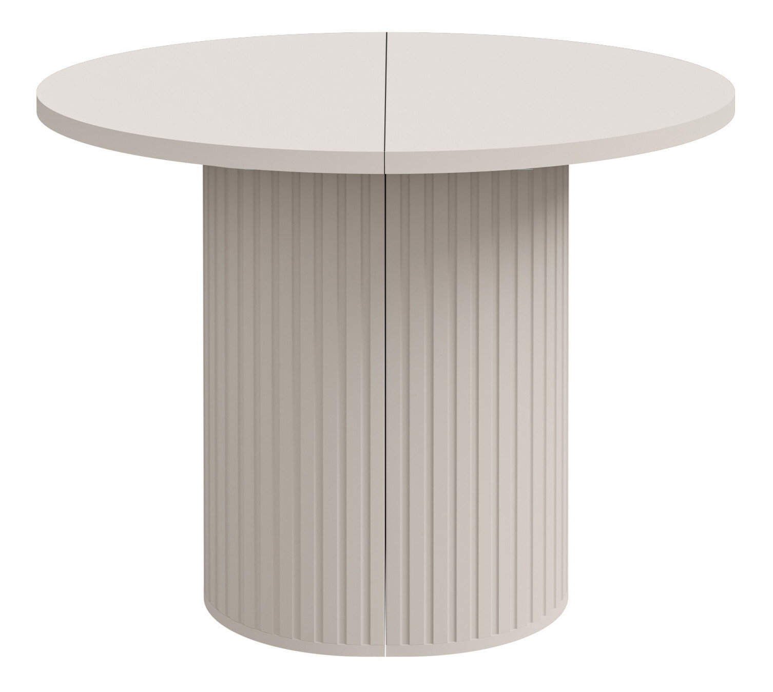 Rozkladací jedálenský stôl Ovalina (béžová)