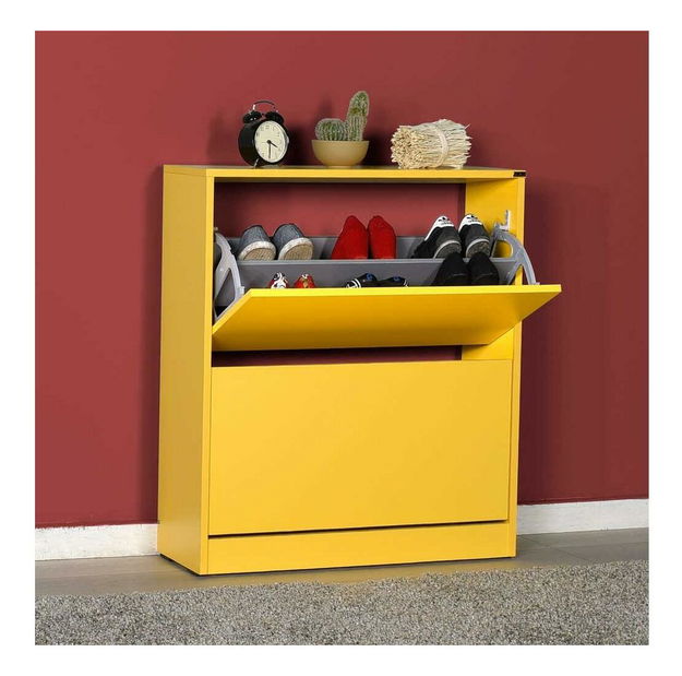 Ormarić za obuću Shecoletta 5 (žuta)