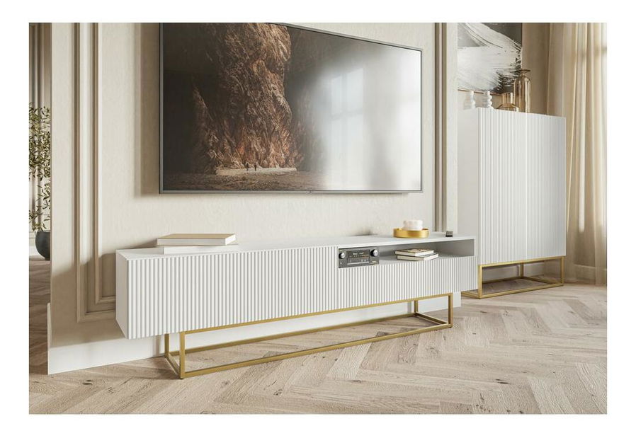 Masă TV Vertigo V1 (alb)