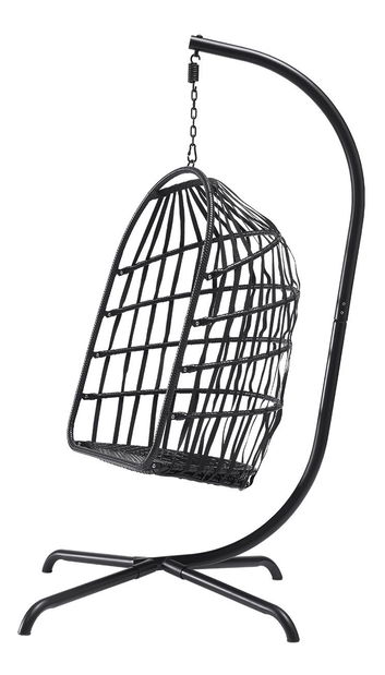 Viseća fotelja Remako (crna + krem) 