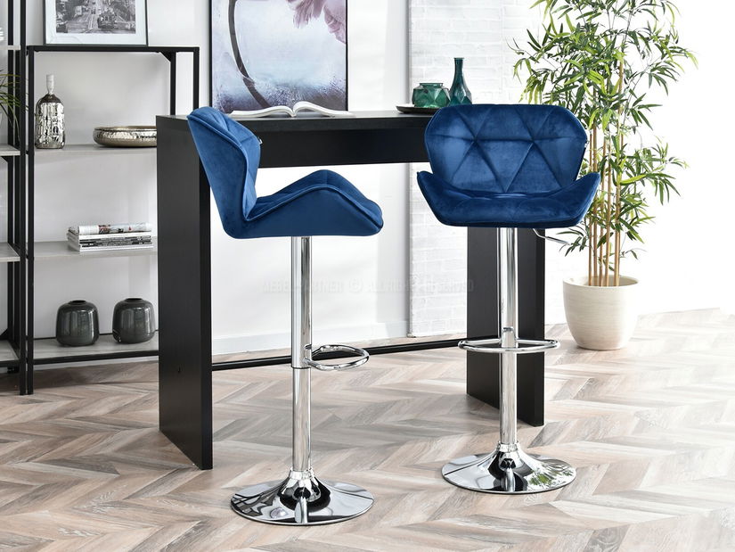 Scaun Huhu (albastru marin + negru)