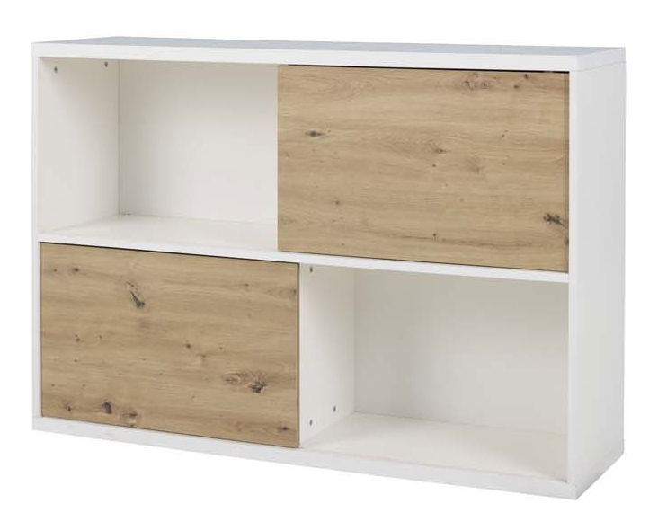 Regál Kaela M (fehér + artisan tölgy)