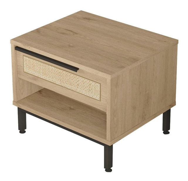 Noptieră Otto 14 (nuc + stejar + negru)