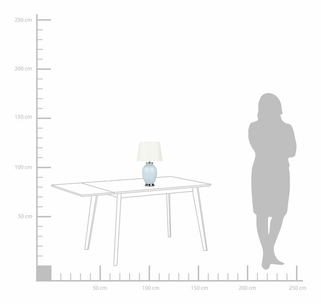 Stolna svjetiljka Buenta (svijetlo plava) *rasprodaja