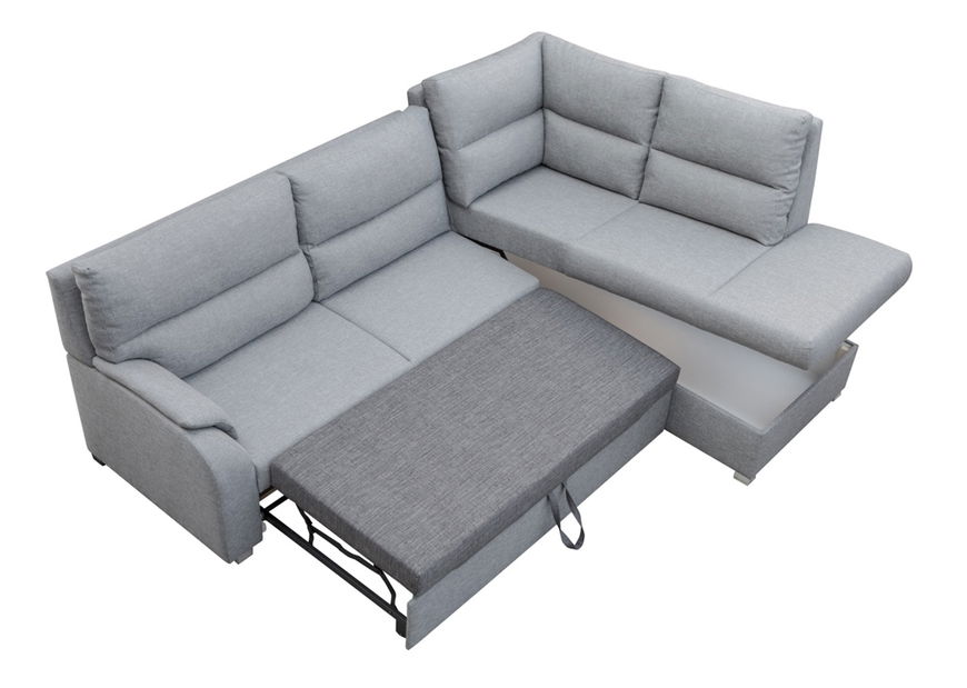 Rohová sedačka Rani (svetlosivá) (P)