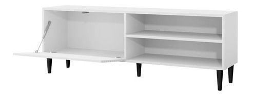 Dulap TV/ Comodă TV Sarlana 1K1P (negru) *vânzare stoc