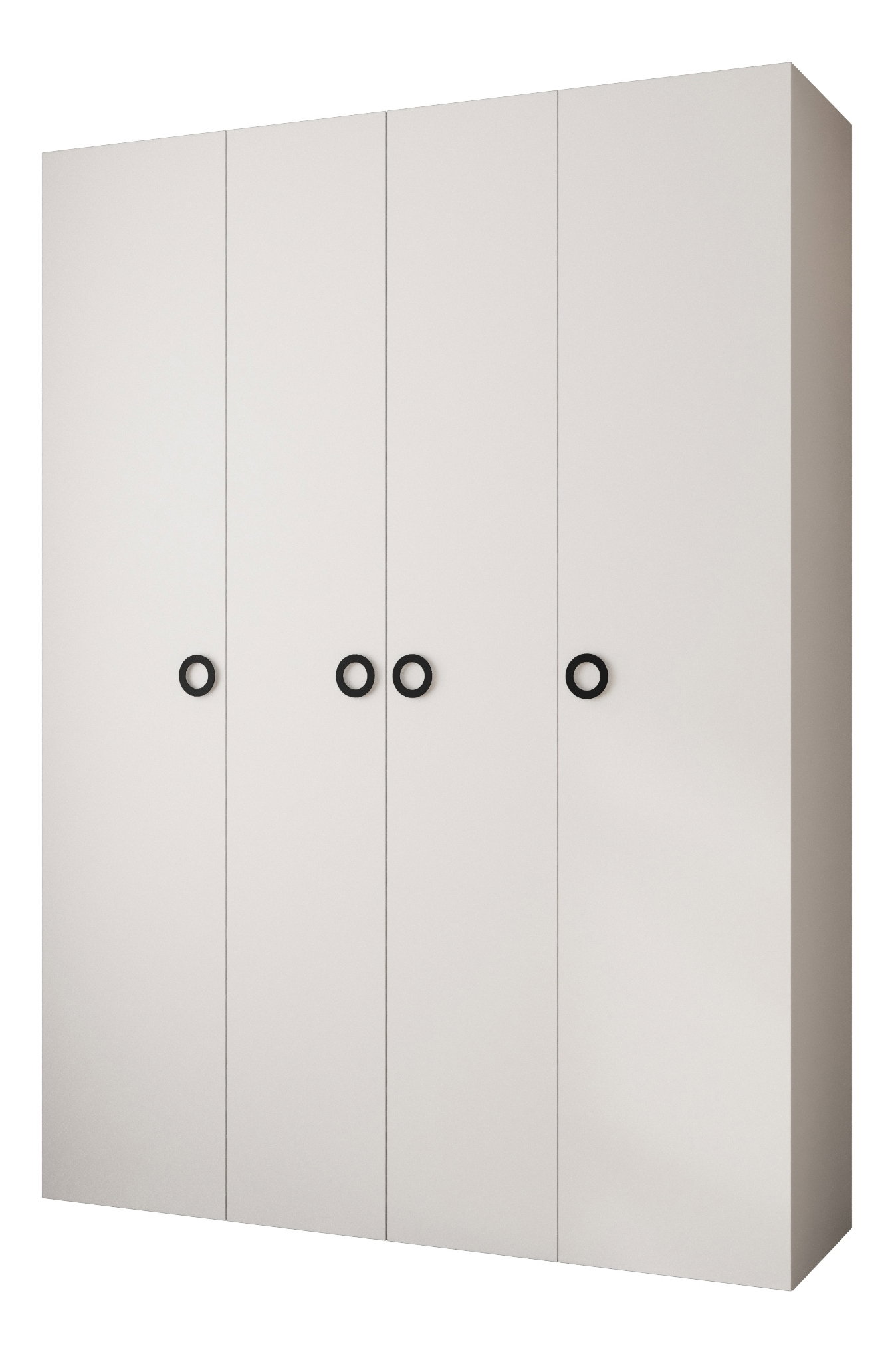 Šatníková skriňa 180 cm Carmela 40-1 (biela + čierna)